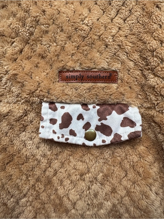 Simply Southern Jackets & Blazers - Cozy Tan Fleece Simply Southern Jacket L